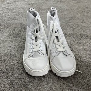 Doc Martens white high top sneakers size 8/39 eu